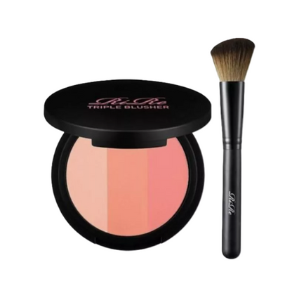 42% OFF | Triple Blusher palette Set (1 Palette + 1 Brush)