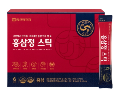 Jong Kun Dang Health - Hong Sam Jeong Stick, 30 sticks