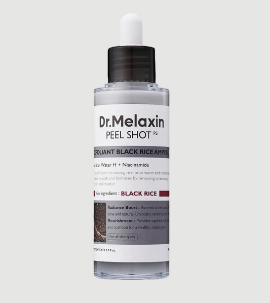 Dr. Melaxin - Peel Shot Glow Black Rice Ampoule, 80ml