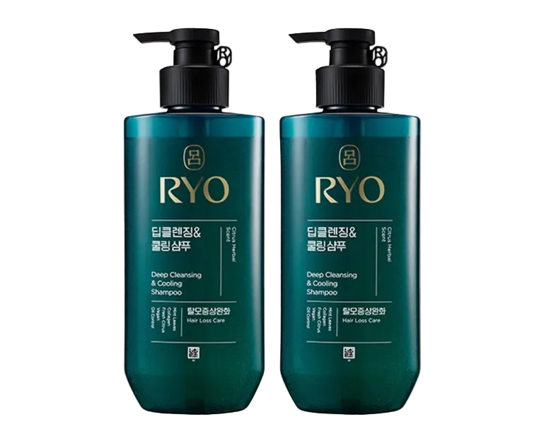 RYO SHAMPOO - Chung-A Deep Cleansing & Cooling Combo Set, 480ml, 2packs