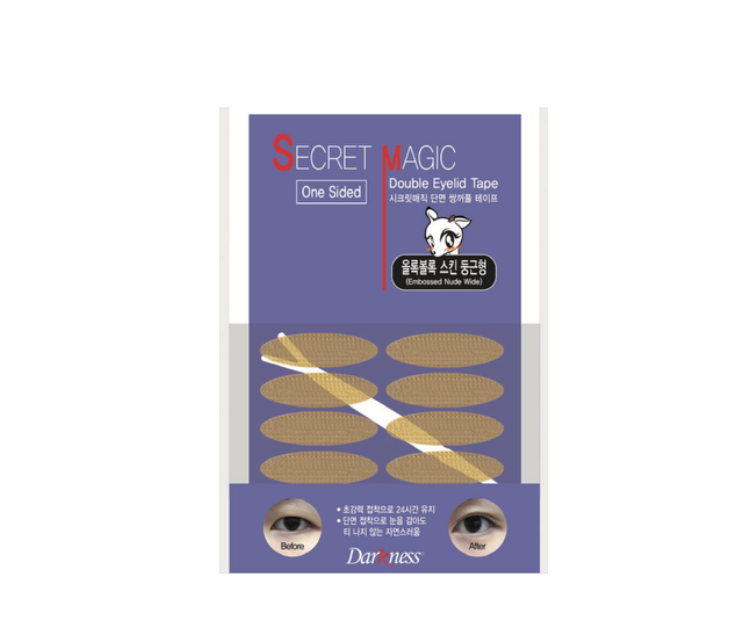 Secret Magic One-Sided Eyelid Tape - Textured Skin Rounded Type 40P (25EA/BOX)