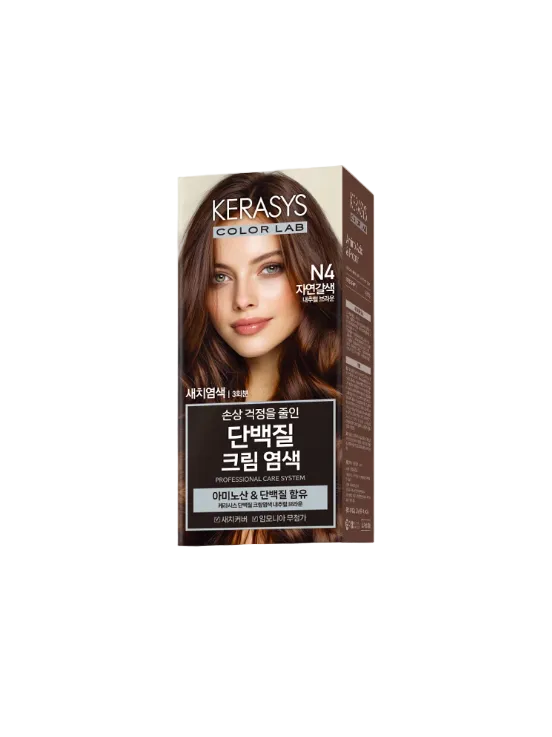 Kerasys Protein Cream Hair Dye - 4N Natural Brown