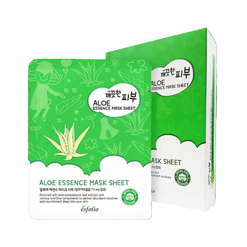 ESFOLIO PURE SKIN ESSENCE MASK PACK - ALOE, 25ml * 10