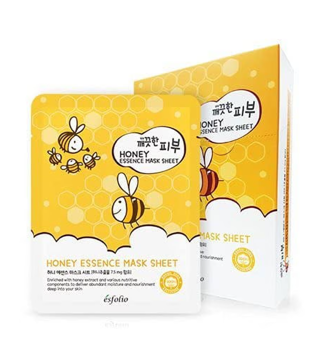 ESFOLIO PURE SKIN ESSENCE MASK PACK - HONEY, 25ml * 10