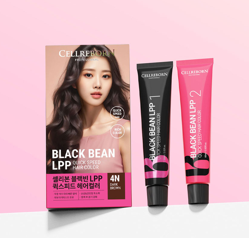 Cellibon Black Bean LPP Quick Speed Hair Dye - 4N Dark Brown