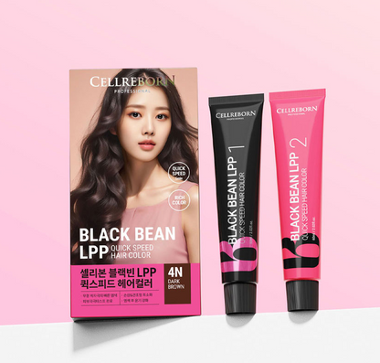 Cellibon Black Bean LPP Quick Speed Hair Dye - 4N Dark Brown