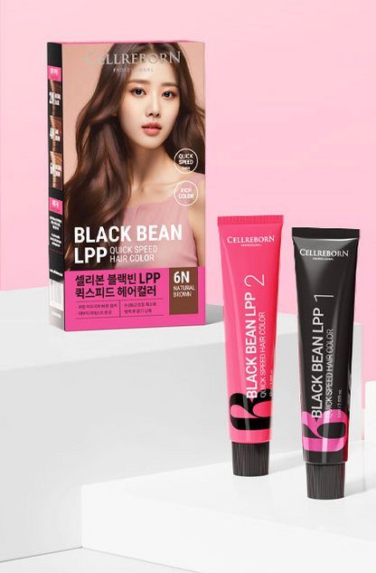 Cellibon Black Bean LPP Quick Speed Hair Dye - 6N Natural Brown
