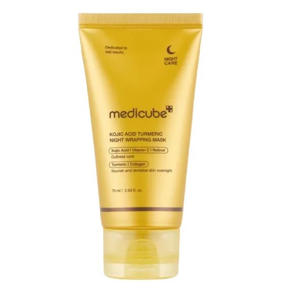 MEDICUBE - KOJIC ACID TURMERIC NIGHT WRAPPING MASK, 75ml