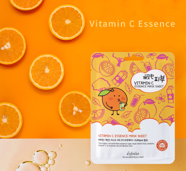 Esfolio Vitamin C Essence Mask (10 Sheets)