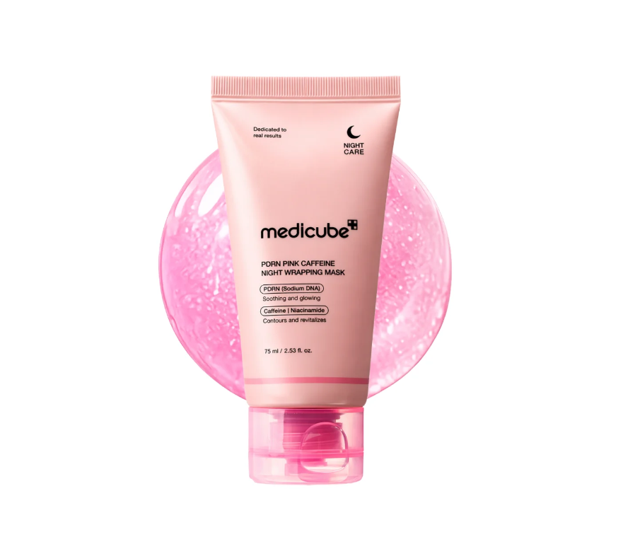 MEDICUBE - PDRN PINK CAFFEINE NIGHT WRAPPING MASK, 75ml