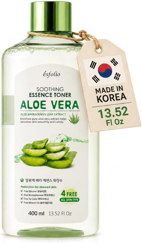 Esfolio Aloe Vera Soothing Essence Toner 13.52 Fl Oz