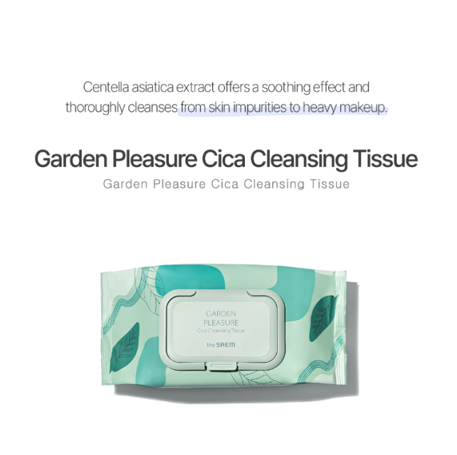 Garden Pleasure Cica Cleansing Tissue  | 100ea