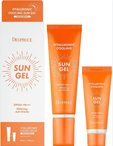 Deoproce Hyaluronic Cooling Sun Gel Special Edition, SPF50+ PA++++ (50g+20g)