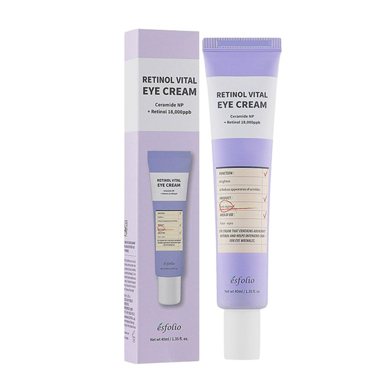 Esfolio Ultra Retinol Vital Eye Cream, 40ml