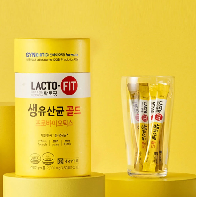 종근당 생유산균 Lacto-Fit Gold + Free gifts