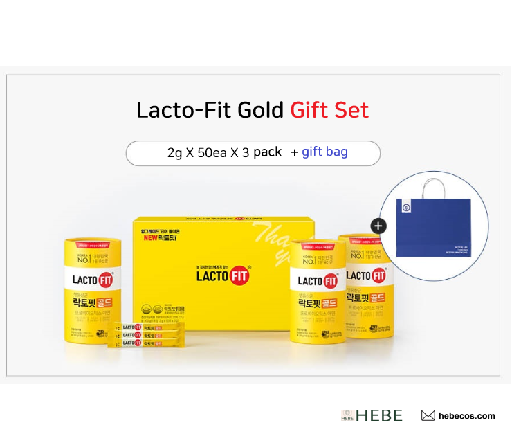 Lacto-Fit Gold Gift Set (3 packs) | Free Sample | Korean Probiotics