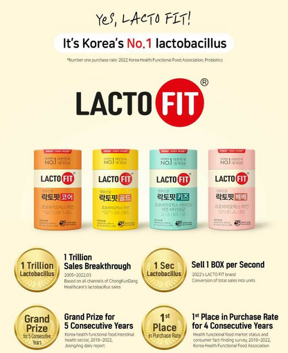 Lacto-Fit Gold Gift Set (3 packs) | Free Sample | Korean Probiotics