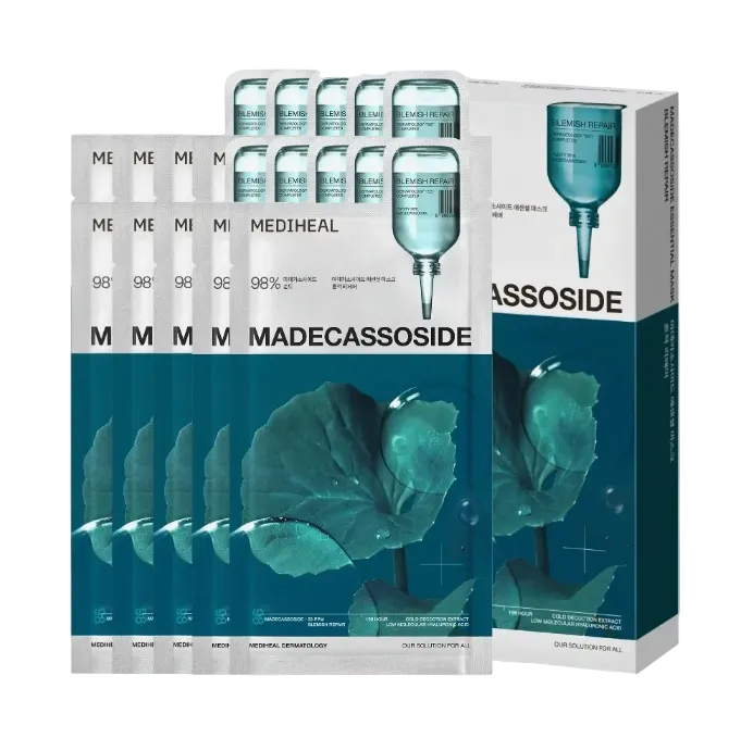 MEDIHEAL Essential Mask Pack - Madecassoside, 10pcs