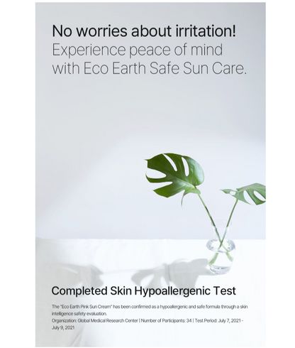 Eco Earth Pink Sun Cream (SPF50+, PA+++)