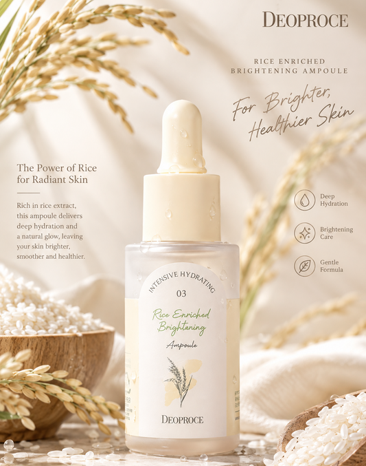 Deoproce Rice Enriched Brightening Ampoule, 30g