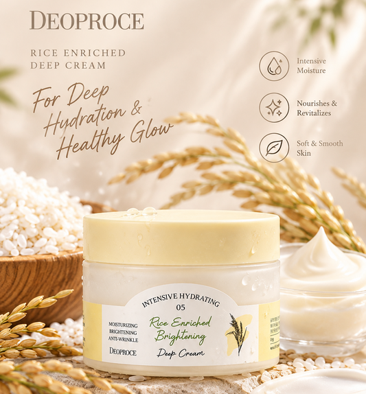Deoproce Rice Enriched Brightening Deep Cream, 100g