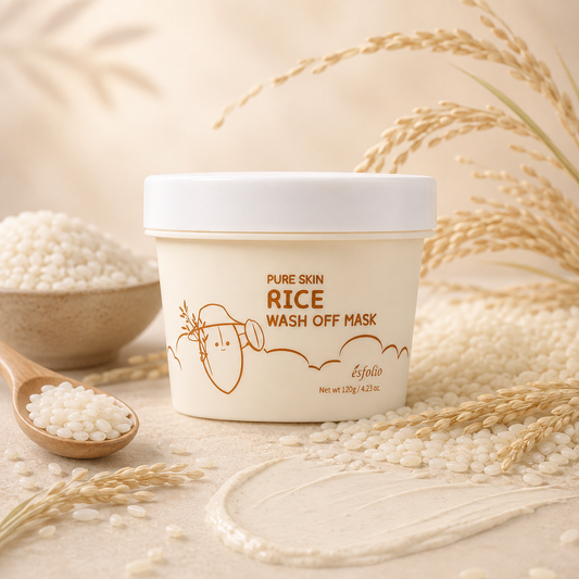 Esfolio Pure Skin Wash-Off Mask - Rice, 120g