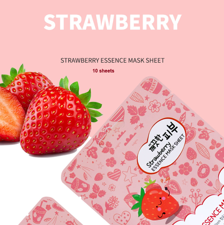 Esfolio Strawberry Essence Mask (10 Sheets)