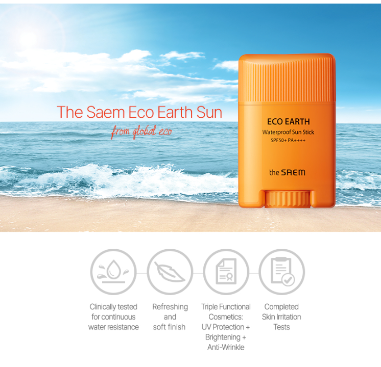 33% OFF| Eco Earth Waterproof Sun Stick (SPF50+, PA+++)