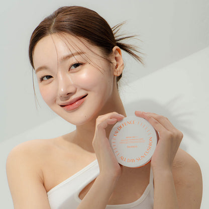 Deoproce UV Defense All Day Sun  Cushion (SPF50+ PA++++), 25g+ Refill 25g