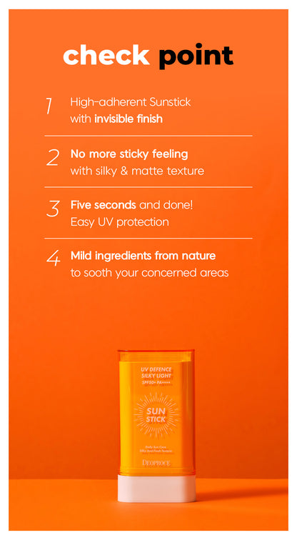 Deoproce  UV Defense Silky Light  Sun Stick (SPF50+ PA++++), 19g