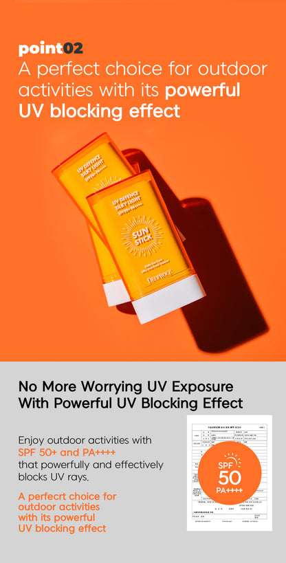 Deoproce  UV Defense Silky Light  Sun Stick (SPF50+ PA++++), 19g