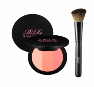 Triple Blusher Set (with Brush)