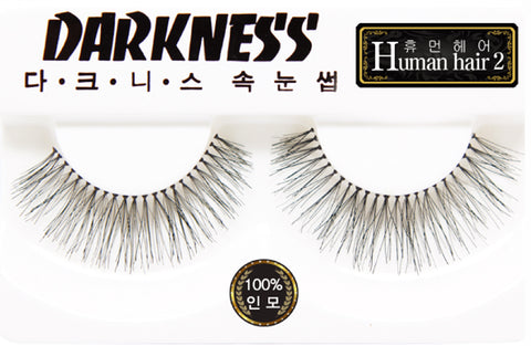 Darkness False Lashes Human Hair 2