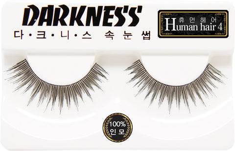 Darkness False Lashes Human Hair 4