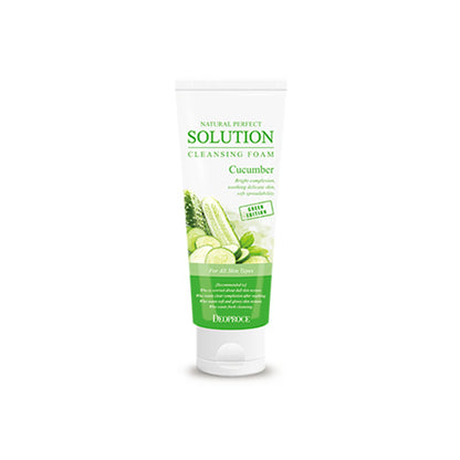 Deoproce Natural Perfect Solution Cleansing Foam Green Edition Cucumber