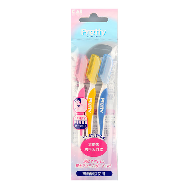 Pritty Razor Pretty Eyebrow Razor 3 Pieces – HEBE Cos